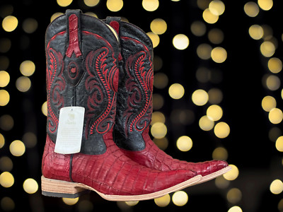 Fuscus Tail Red  Boots Chihuahua Toe Western Boots made by Cuadra