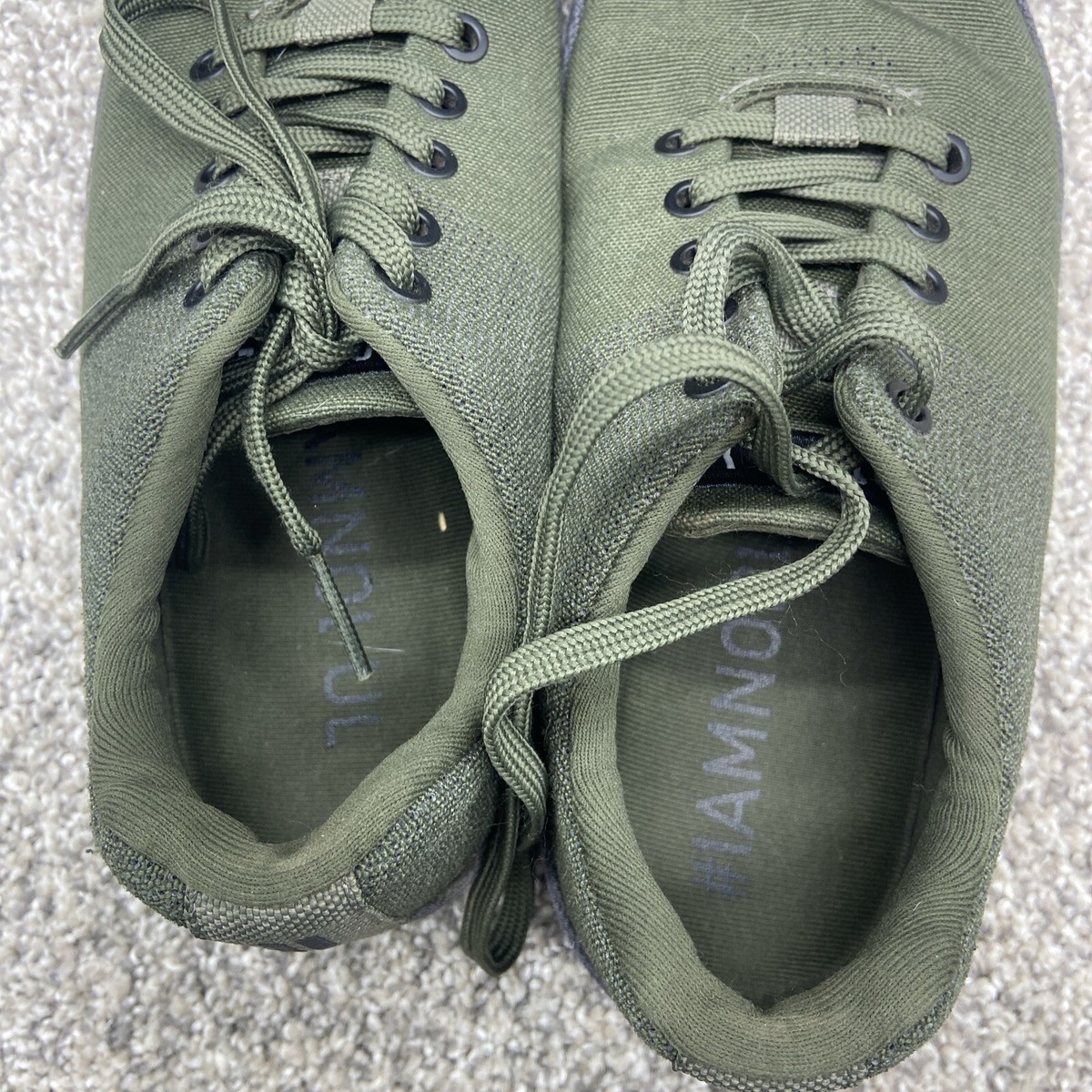 NICE NOBULL MID CANVAS TRAINER ARMY GREE Shoes Size Unisex Men 10.5 Women 12 Nobull Army Green Trainers Women main image 3