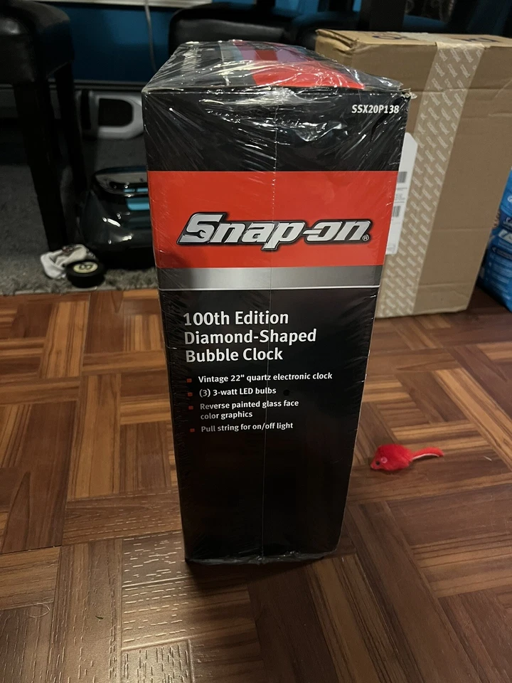 Relógio de bolha Snap-On 100º aniversário 22" LED em forma de diamante novo na caixa - Imagem 2 de 4