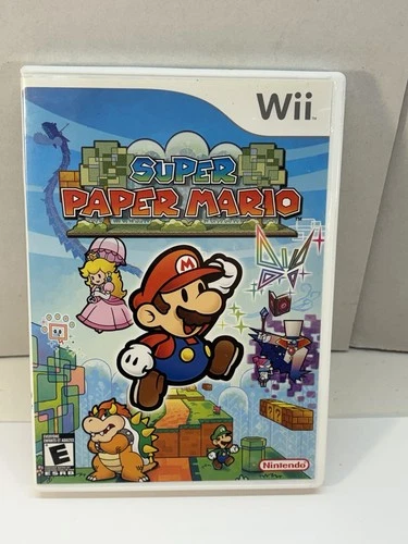 Super Paper Mario (Nintendo Wii, 2007) CIB Complete W/ Manual Tested Working