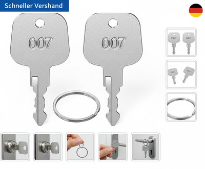 Ancable 2 Stück Schlüssel Kompatibel mit TSA007, 007 Schlüssel Multifunktionale