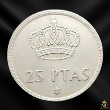 Espagne – 1979 – 25 pesetas Juan Carlos étoile (N1334)