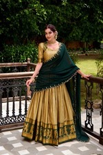 INDIAN WEDDING BOLLYWOOD CHOLI WEAR WOMEN LEHENGA PAKISTANI DESIGNER PARTY POLY