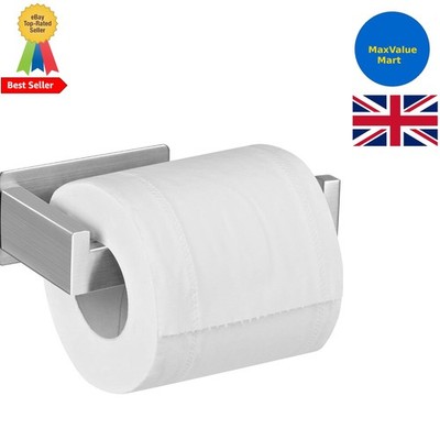 Vielseitiger Toilettenpapierhalter aus Edelstahl - für glatte Oberflächen, leicht abnehmbar
