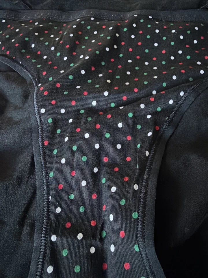 Lot 3 Victoria's Secret sz XL Stretch Cotton Bikini Panties Christmas Logo Pack - Image 2 of 4