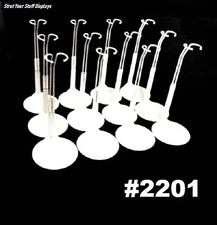 12 KAISER #2201 WHITE Stands Fit 11.5"-12.5" tall dolls  BARBIE, MIDGE, FRANCIE