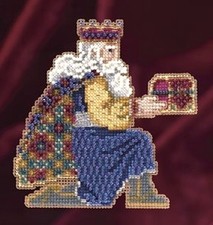 Cross Stitch Kit  Mill Hill 2011 Magi Trilogy Ornament - Gaspar MH19-1302