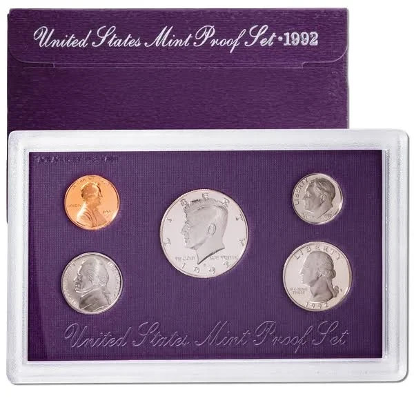 1992 S PF Proof Set U.S Mint Original Government Packaging OGP COA COIN SET#7977