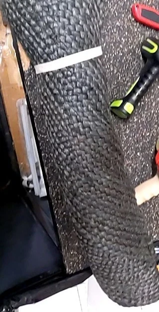 Anji Mountain AMB0329-060R 6 pies x 6 pies Alfombra redonda de yute gris Kerala Foto 4 de 4