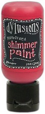 Dylusions Shimmer Paint 1oz-Postbox Red