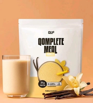 QLF Qomplete Meal Shake Butter Keks protein vegan Diät Ballaststoffe 900g ovp - Bild 1 von 4
