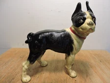 Cast Iron Boston Terrier Still Bank/Door stop