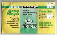 PRINZ prefolded stamp hinges - 1000 per package (S1)