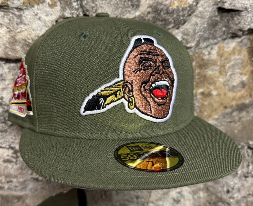 Milwaukee Braves Indian New Era Fitted 59Fifty 1957 World Series