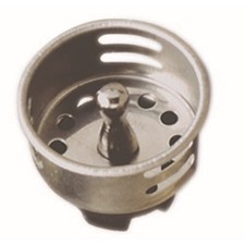 Plumb Pak PP820-30 Chrome Sink Basket Strainer 1-1/2 Dia. in. with Post