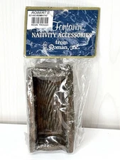 Fontanini 5” Nativity Village Resin Feeding Trough Manger Accessories Roman Inc