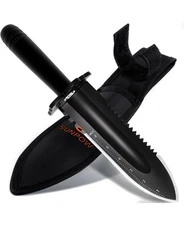 Metal Detector Shovel Digging Tools - Heavy Duty Double Serrated Edge Digger New