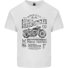 American Custom Motorbike Biker Motorcycle Mens Light Cotton T-Shirt
