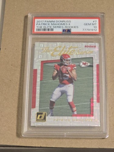 2017 Donruss Patrick Mahomes II The Elite Series Rookies RC #7 PSA 10 Gem Mint
