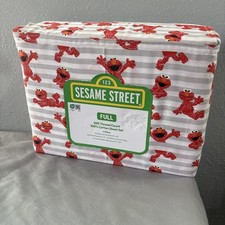 Elmo Sesame Street Full Size Sheet Set, 1 Flat Sheet, 1 Fitted, 2 Pillowcases
