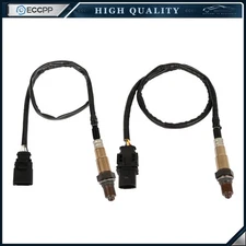 2Pcs Upstream & Downstream O2 Oxygen Sensor For 14-10 VW Beetle Golf Passat 2.5L