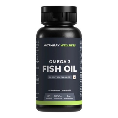2er Pack x Nutrabay Wellness Omega 3 Fischöl 1000 mg 60 Kapseln Gesundes Herz