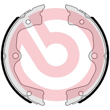 Rear BREMBO S 28 518 Brake Shoe Set, parking brake for HONDA