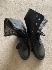 Bottes basses mollet femme Clark’s Artisan Gore-Tex en cuir noir, pointure 4,5
