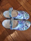 Crocs Classic Sandals size 13. Marbled purple-green-white. Clogs Comfort Shoe — photo 4