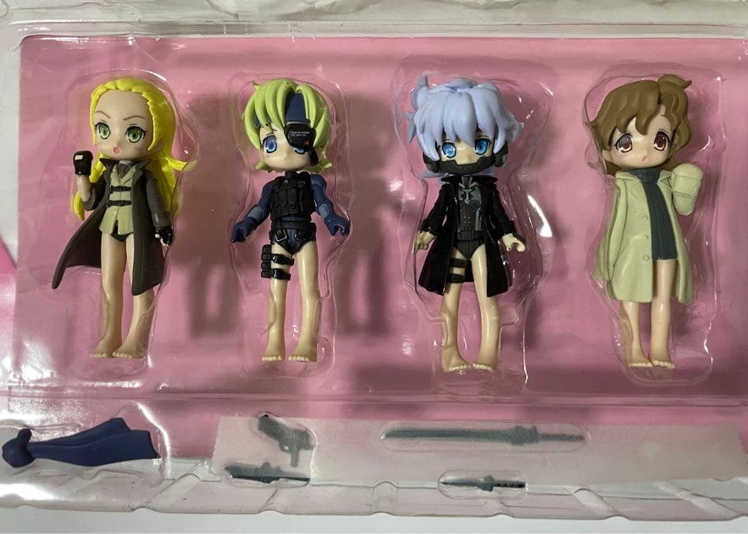 Konami Figumate Sweet Snake Figure Set of 4 Metal Gear Solid 4 w