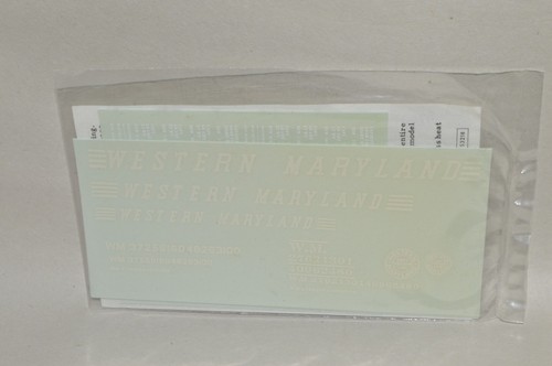 Calcomanías escala HO Walthers 97001 Western Maryland Ry vagón de carga | Zustand: New
