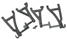 RPM 80692 Front Upper & Lower A-Arm Set Black Traxxas 1/16 E-Revo