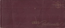 1966 Lincoln Continental Owner Manual Original Operator User Guide Book Handbook
