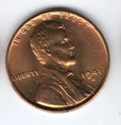1941 S UNCIRCULATED Lincoln Wheat Cent - Actual Coin Shown