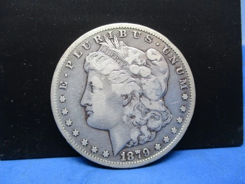 1879 CC Morgan Silver Dollar $1 Fine Carson City Key Date