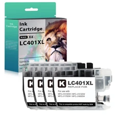 LC401XL Black Ink Cartridge fits for Brother MFC-J1010DW MFC-J1012DW MFC-J1170DW