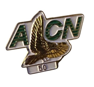 ACN 50th Anniversary Enamel Lapel Pin Eagle Design Commemorative Anniversary