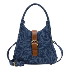 Patricia Nash Halina Top Handle Crossbody Handbag Denim Blue