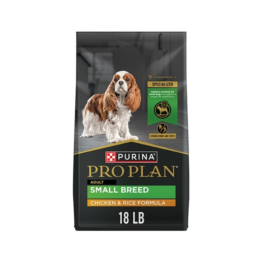 Purina Pro Plan Specialized Breed Adult Dry Dog Food - Chicken & Rice 18Lb NWT