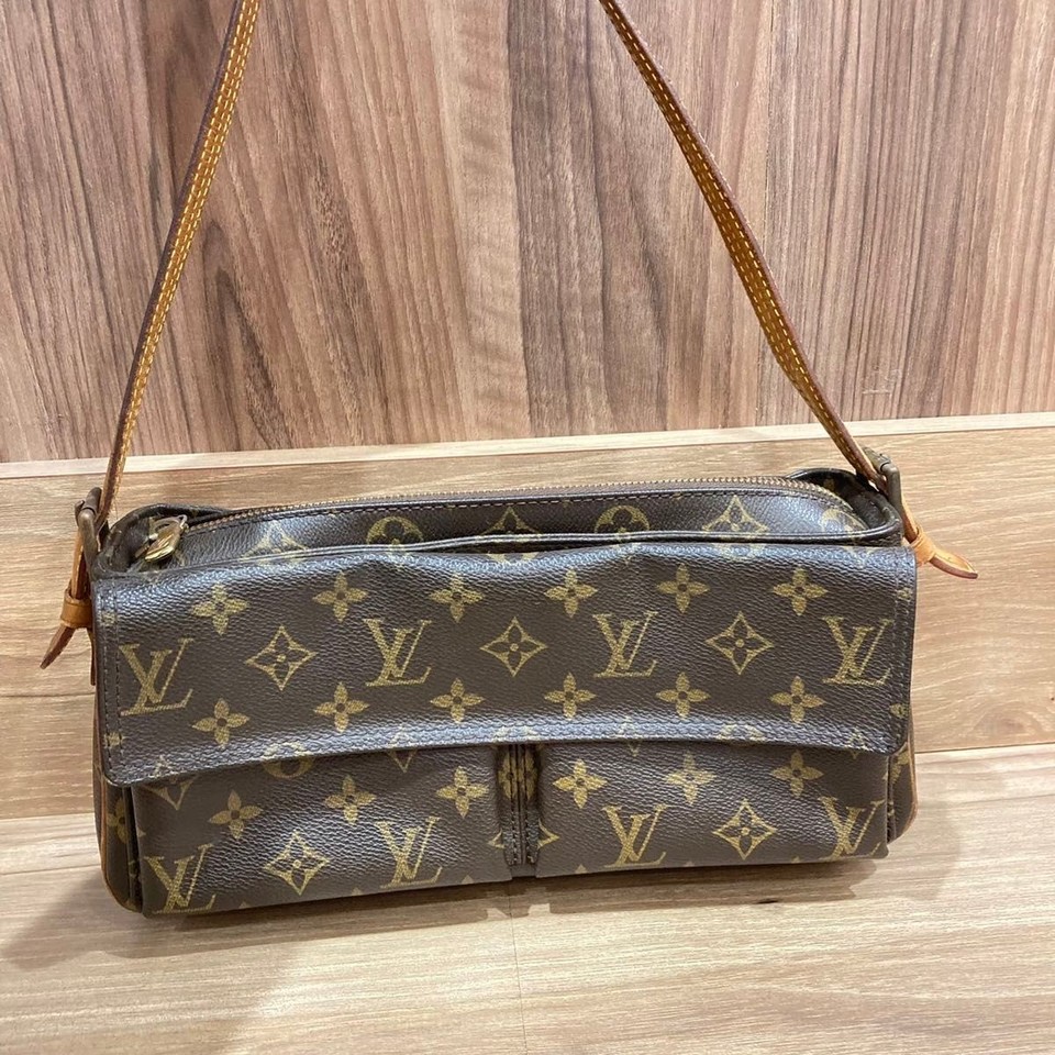 LOUIS VUITTON Monogram Vivacite MM Shoulder Bag Handbag Luxury 31×14.5×9cm