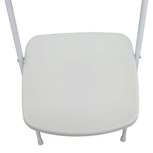 5pcs White Plastic Folding X-Shaped Stackable Chairs for Commercial/Wedding - Picture 18 of 24