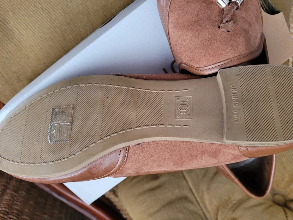 Call It Spring Ladies Tan Suede & Leather Ballerina,flats,Size 8 (41) BNIB - Image 4 of 4