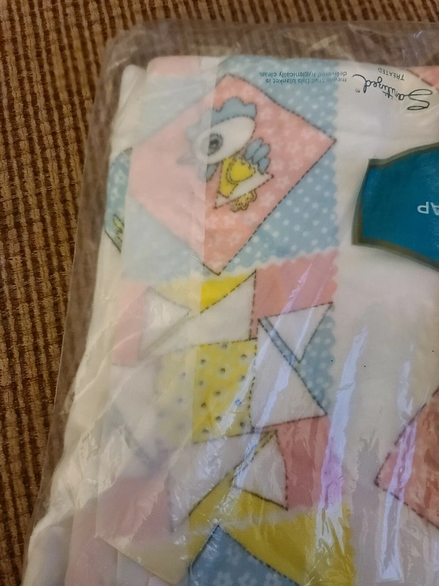 NEW VINTAGE WAMSUTTA 30X40in. RECEIVING BLANKET 100% ACRYLIC PINK WHITE  BLUE (M) | eBay