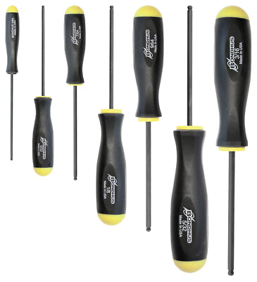 7pc Set Hex Ball Driver ScrewDrivers 5/64-3/16'' ProGuard  Bondhus USA 10645