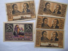 Niemcy Notgeld, Brehna 5x50 Pf.