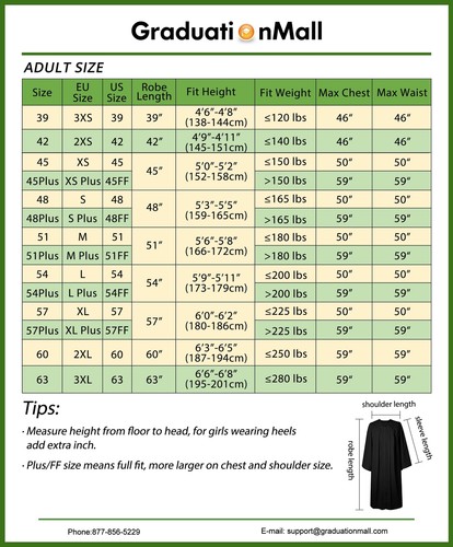 Unisex Matte Graduation Gown Choir Church Judge Robe for High School - Picture 6 of 8