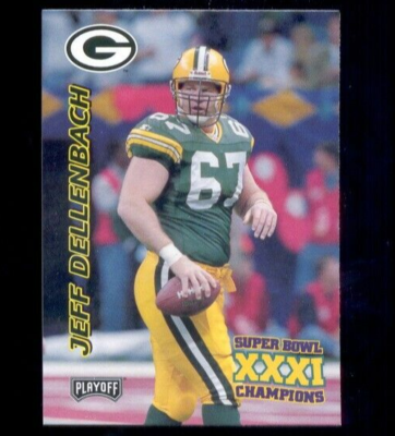 1997 Playoff JEFF DELLENBACH Green Bay Packers Super Bowl XXXI