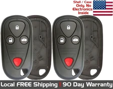 2x New Replacement Key Fob Remote SHELL / CASE For Select Acura Vehicles