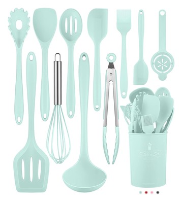 Kitchen Utensils Set-12 Pieces Silicone Cooking (Dishwasher Safe) 392°F Heat