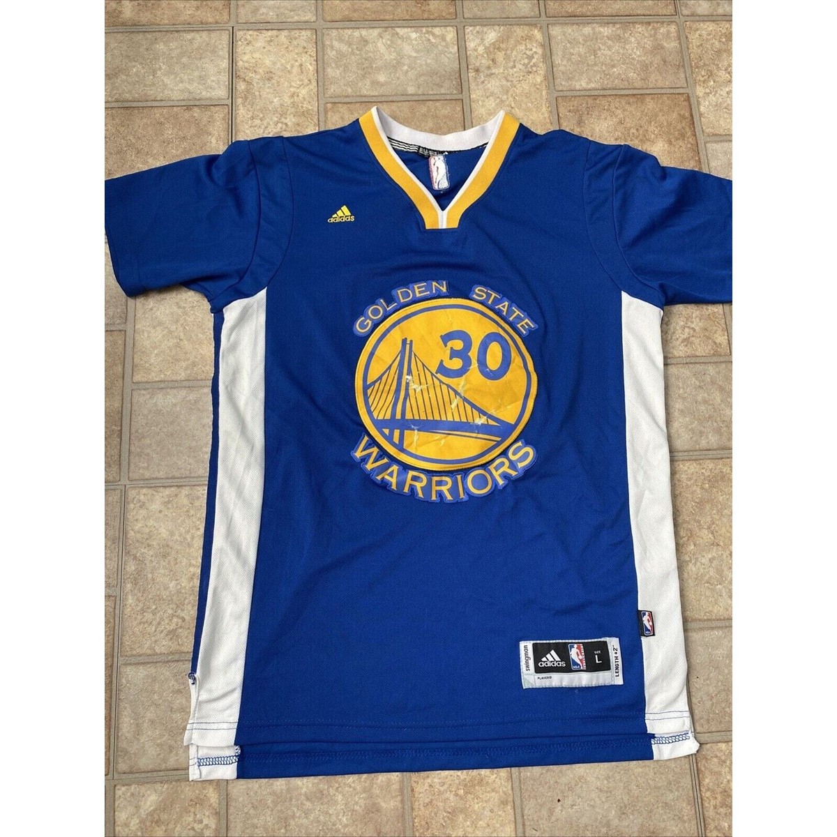 Adidas NBA Golden State Warriors #30 Stephen Curry Swingman